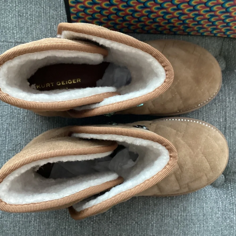 Kurt Geiger London Kids' Mini Orson Bootie (Big Kid), size 5
